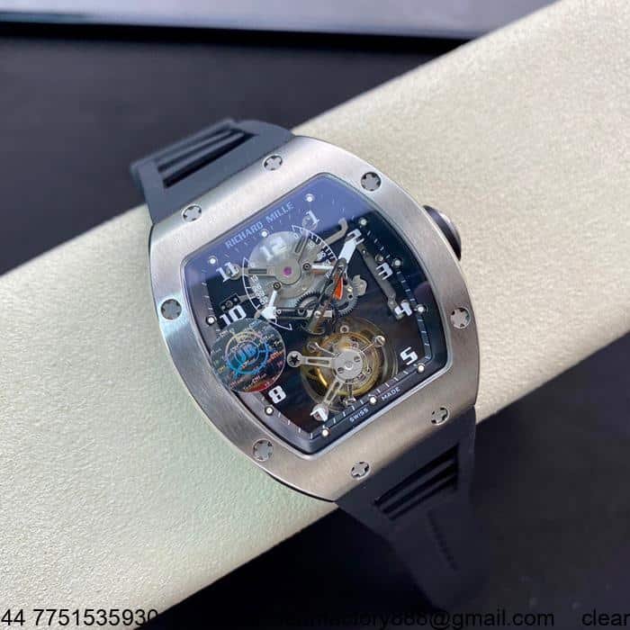 JB Factory Richard Mille RM001 Real Tourbillon Replica Mechanical Men’s Watch with a 95% similarity to the original.